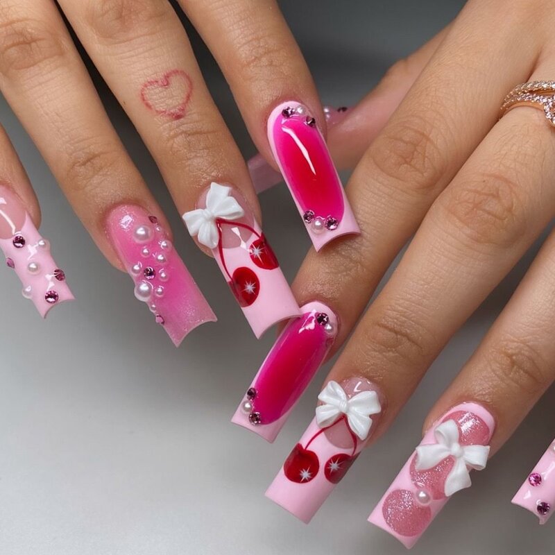 Press-On Nails Manufacturer - OEM 24pcs French Nail Set