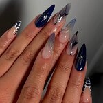 Nail Art Press-Ons Factory - OEM ABS Flash Diamond Nails