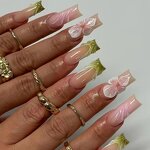 Acrylic Press-On Nails Factory - OEM 24pcs Square French Nails