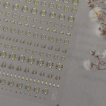 Nail Stickers Factory - OEM 3D French Style Gold Foil Stickers