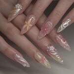 Nail Tips Factory - OEM Soft Gel Floral Design Tips