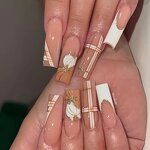 Acrylic Press-On Nails Factory - OEM 24pcs Square French Nails