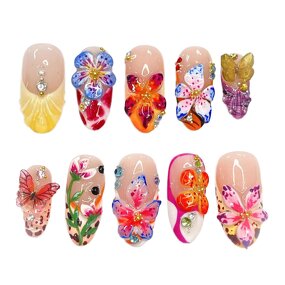 Press-On Nails Factory - OEM Almond Design Artificial Nails