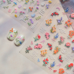 Nail Art Stickers Factory - OEM 3D Shell Light Stickers Supplier