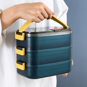 Airtight Food Container Factory - OEM Dual Purpose Lunch Box
