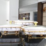 Food Warmer Set Factory - OEM Luxury Ceramic Chafing Dish