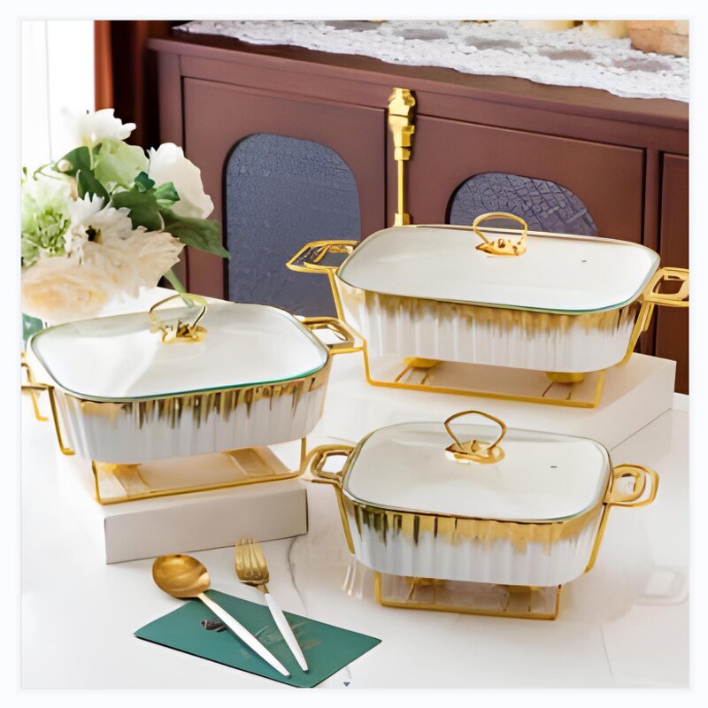 Food Warmer Factory - OEM Gold Buffet Chafing Dish Supplier