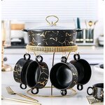 Stainless Steel Food Warmer Factory - OEM Luxury Gold Round Warmer