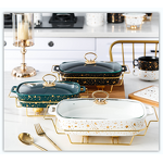 Ceramic Chafing Dish Factory - OEM Home Hotel Restaurant Warmer