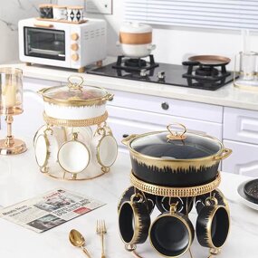 Ceramic Food Warmer Factory - OEM Round Food Display Warmer