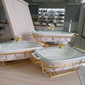 Ceramic Buffet Warmer Factory - OEM Luxury Catering Equipment