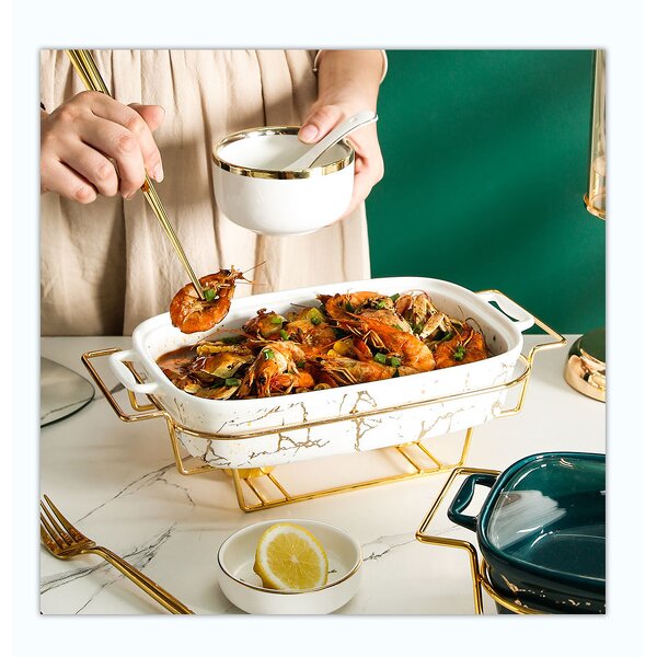 Ceramic Kitchen Utensils Factory - OEM Buffet Serving Food Warmers