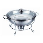 Glass Chafing Dish Factory - OEM 3L Buffet Food Warmer with Lid
