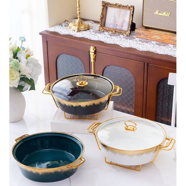 Glass Chafing Dish Factory - OEM Food Container with Glass Lid