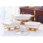 Chafing Dish Buffet Set Factory - OEM 1L-2.5L Fancy Lid Set
