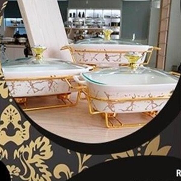 Food Warmer Set Factory - OEM Luxury Ceramics Wedding Party Set