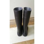 Rain Boots Factory - OEM Matte Black PVC Steel Toe Boots