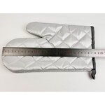 Heat Resistant Gloves Factory - OEM Silver Coating Oven Mitts
