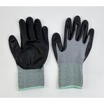 Nitrile Gloves Factory - OEM 13 Gauge Black Palm Coated Glove