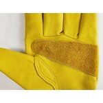 Leather Gloves Factory - OEM Goat Leather Work with Wrist Closure