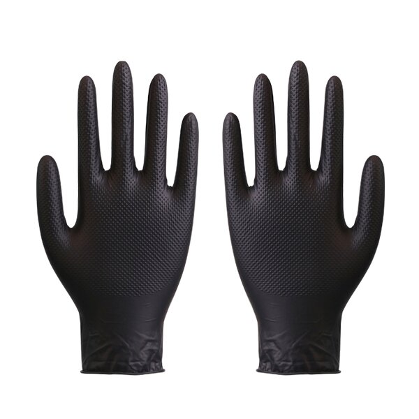 Nitrile Gloves Factory - OEM Chemical Resistant Diamond Textured