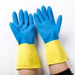 Rubber Gloves Factory - OEM Pink Long Household Safety Gloves