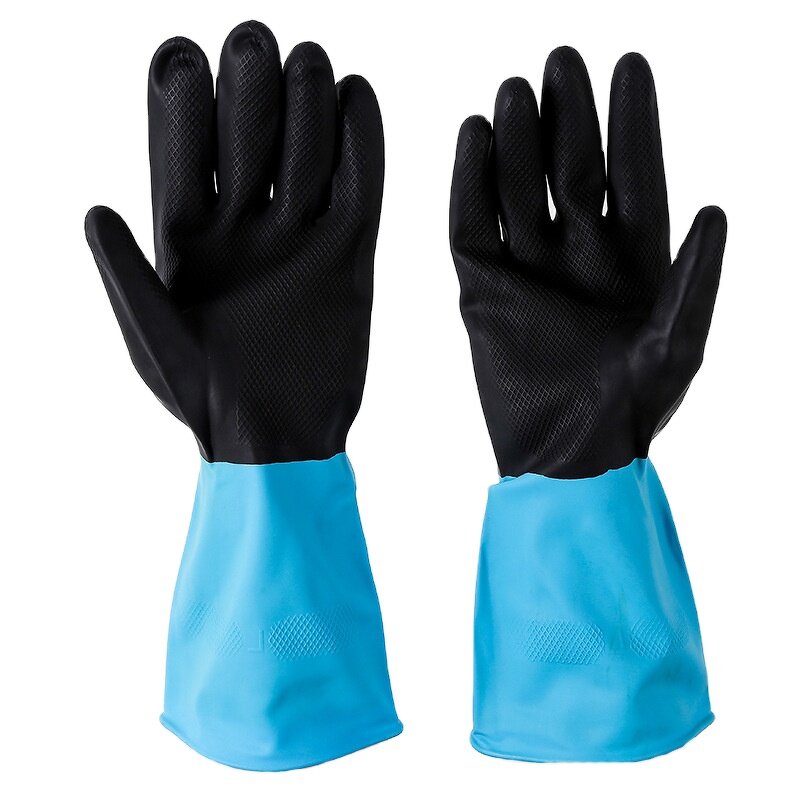 Rubber Gloves Factory - OEM Pink Long Household Safety Gloves