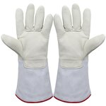 Beekeeping Gloves Factory - OEM Canvas Sleeves Sheep Skin Leather