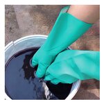 Nylon Gloves Factory - OEM Black Disposable Polyester Gloves