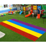 Synthetic Turf Manufacturer - Outdoor Fire Resistant Rainbow Carpet