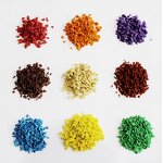EPDM Rubber Granules Manufacturer - Colored for Artificial Grass Infill