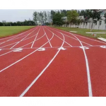 Rubber Running Track Factory - 9mm-13mm Prefabricated Breathable