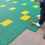 Interlocking Floor Tiles Manufacturer - Kunststoffbodenbelag Basketball