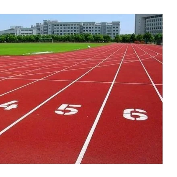 Rubber Running Track Factory - 9mm-13mm Prefabricated Breathable