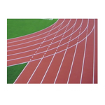 Rubber Running Track Factory - 9mm-13mm Prefabricated Breathable