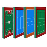 Acrylic Floor Covering Factory - 3mm Elastic for Basketball Tennis