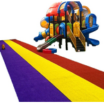 Synthetic Turf Manufacturer - Outdoor Fire Resistant Rainbow Carpet