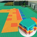 Interlocking Floor Tiles Manufacturer - Kunststoffbodenbelag Basketball