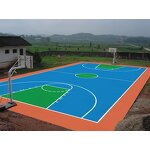 Acrylic Basketball Court Coating Factory - Rubber Tile Playground Court