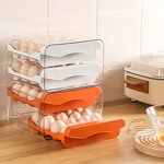 Egg Storage Box Factory - OEM PET Stackable Refrigerator Organizer