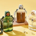 Sports Water Bottle Factory - OEM Portable Square Plastic Bottle