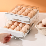 Egg Storage Box Factory - OEM PET Stackable Refrigerator Organizer