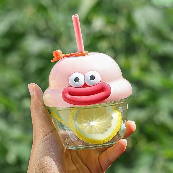 Glass Water Bottle Factory - OEM Mini Cute Cartoon Kids Cup