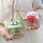 Glass Water Bottle Factory - OEM Mini Cute Cartoon Kids Cup