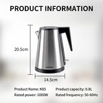 Mini Electric Kettle Factory - OEM Hotel Guestroom Water Kettle