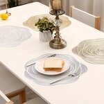 Table Mat Factory - OEM PVC Rose Gilded Coaster Supplier