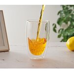 Glass Mug Factory - OEM Double-Layer Insulated Tea Cup