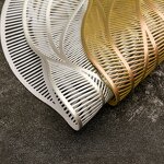 Table Mat Factory - OEM PVC Rose Gilded Coaster Supplier