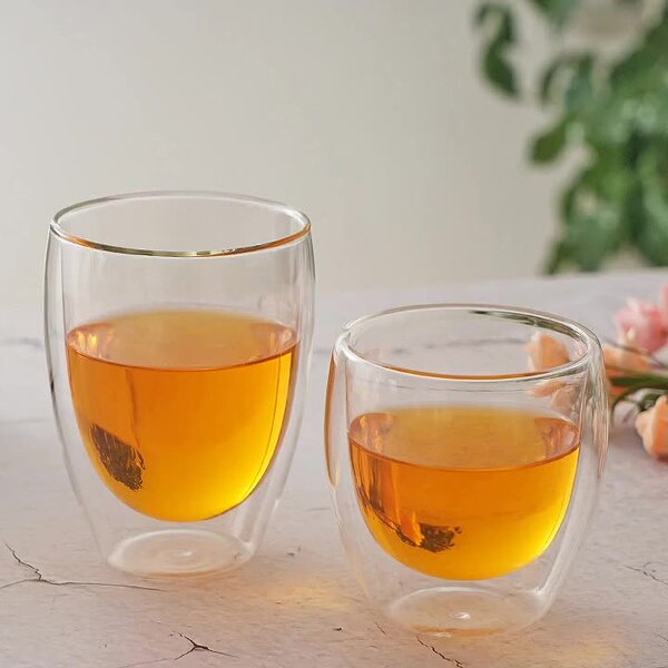 Glass Mug Factory - OEM Double-Layer Insulated Tea Cup