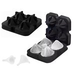 Ice Cube Tray Factory - OEM 4-Cavity 3D Diamond Mold
